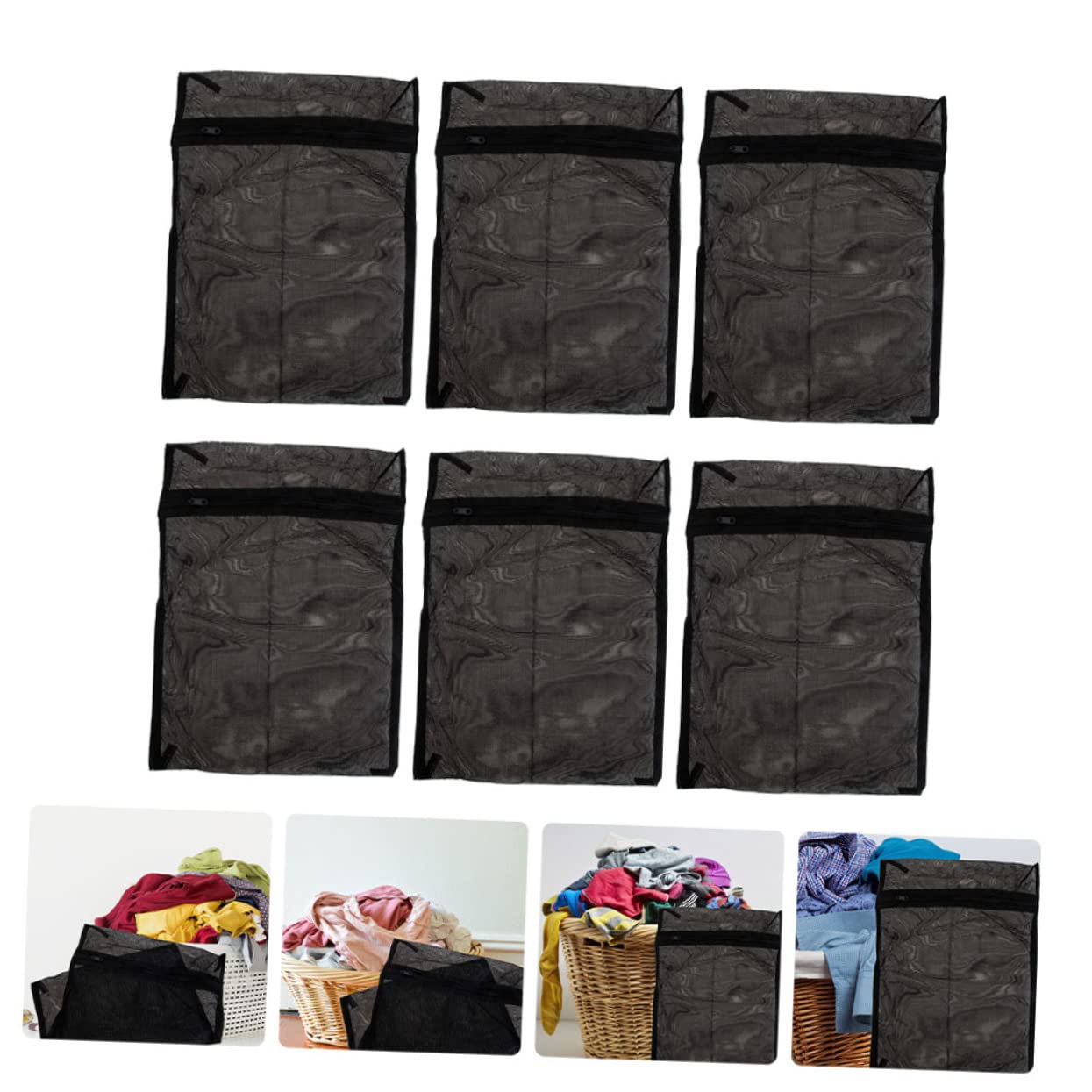 Garneck 2 Set Di Sacchetti Per Bucato Di Qualità Alberghiera Lavabili in Rete Per Reggiseno Biancheria Intima 6 Pezzi*2