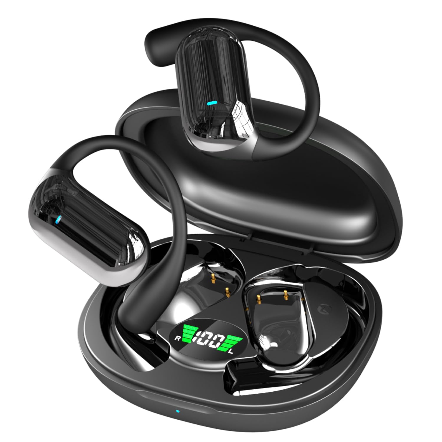 AI Translator Earbuds Real Time | 144+ Languages with 60H Playtime for iOS & Android | Language Translation Earbuds with Noise Cancellation |