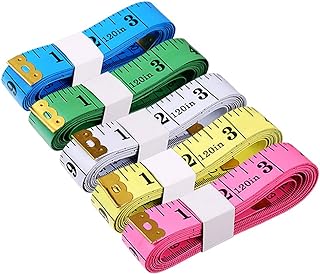 Tape Measure Body Measuring Tape, 120 Inch Soft Fabric Measuring Tape for Cloth Measurement, Double Scale Tailor Ruler for...
