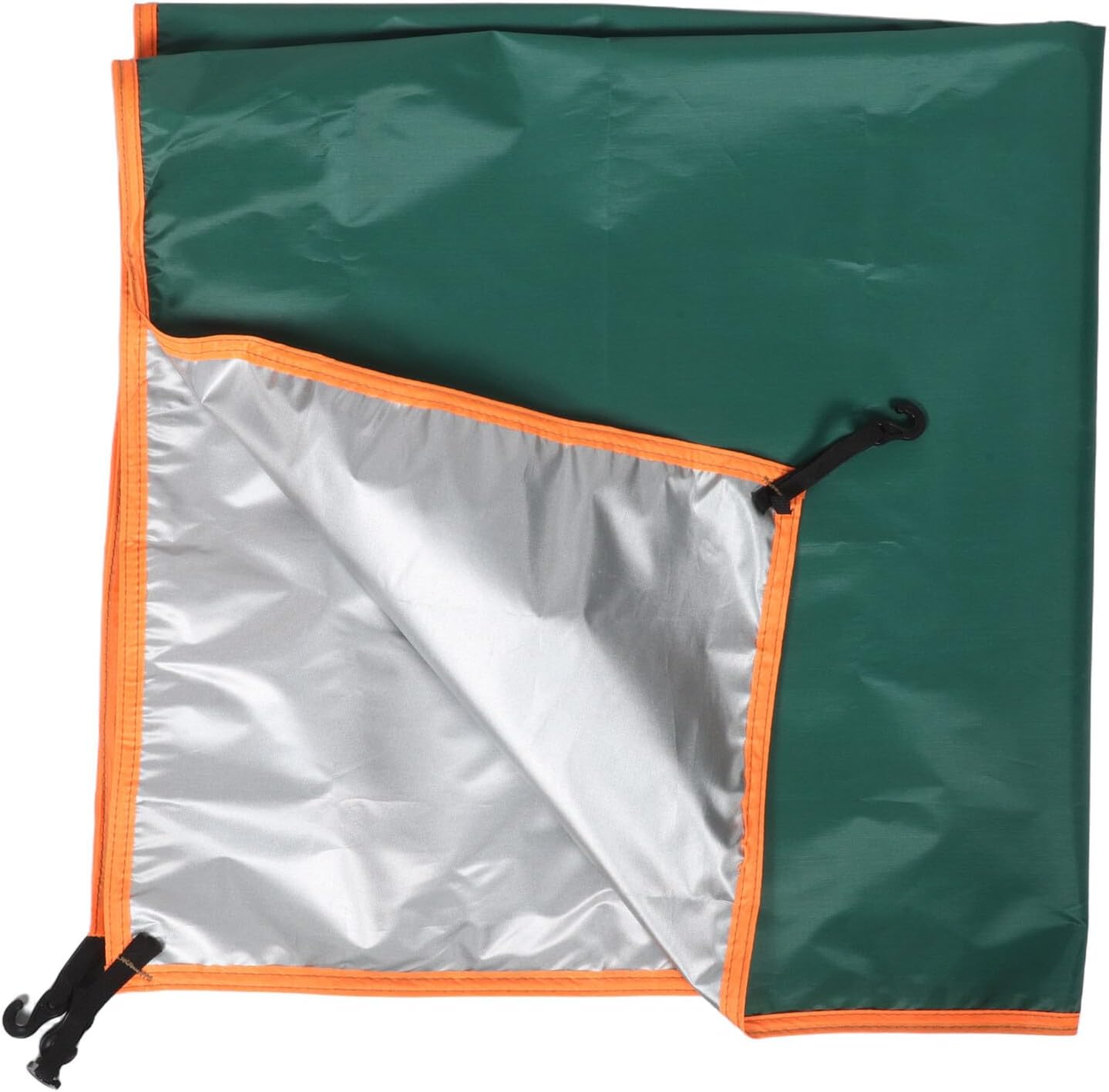 Baluue Outdoor Tent Rain Cover Waterproof Tarp 110x110cm Green Canopy Replacement Top Shelter Roof Cover for Camping Hiking Emergency Shelter