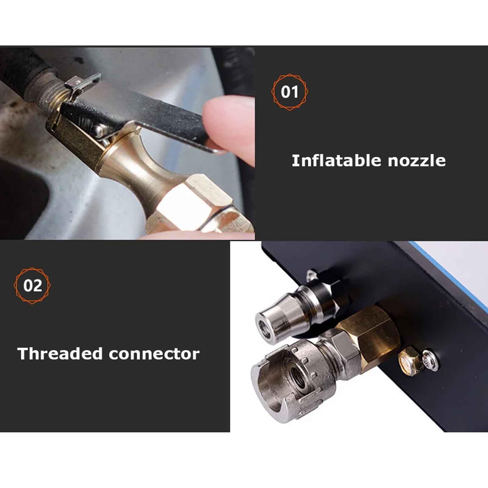 Toplionace Inflador de Presión Preestablecido de Neumáticos Completamente Automático AC220V Medidor de Presión de Neumáticos de Alta Precisión Pantalla Digital (Montaje en Pared)