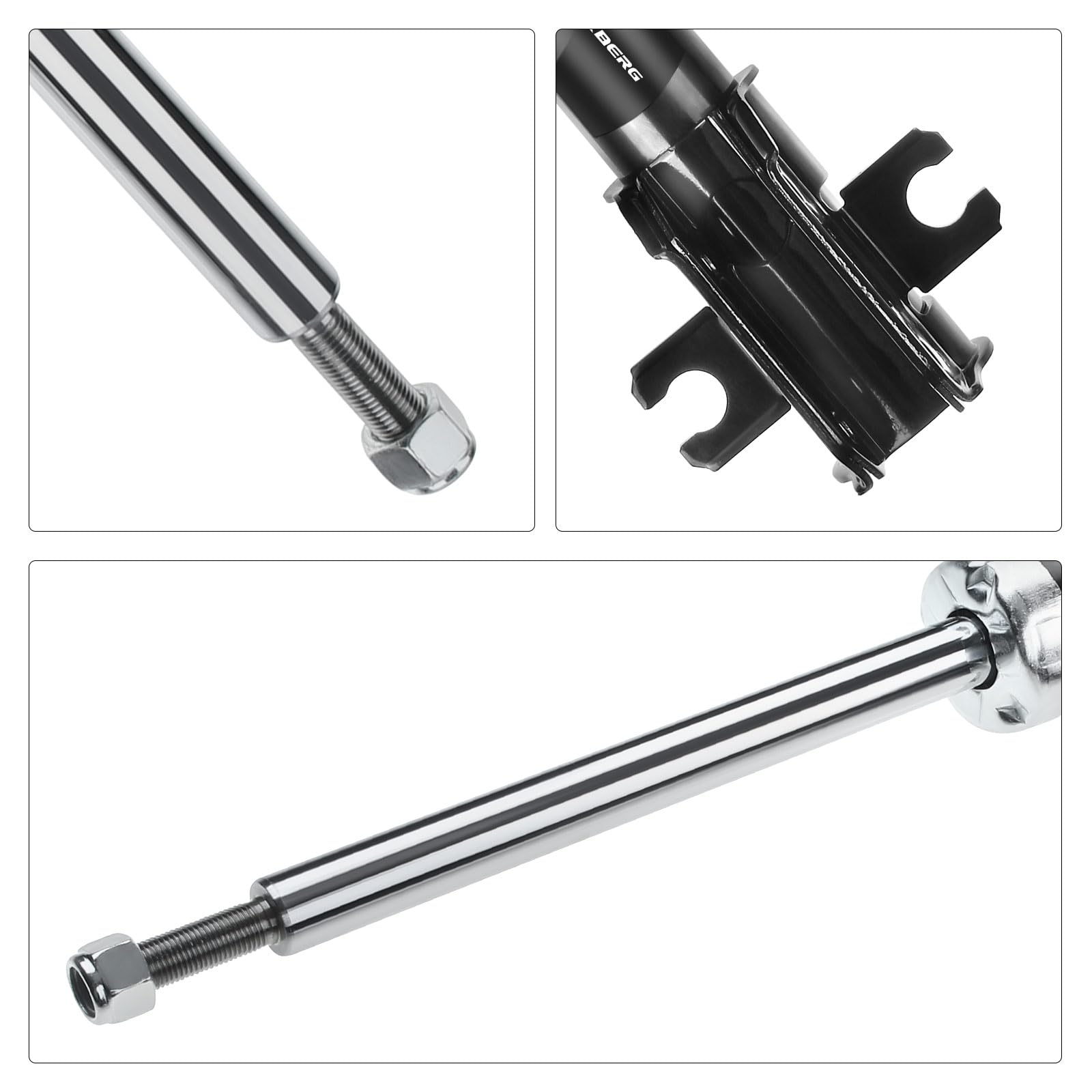Frankberg 2x Ammortizzatori per sospensioni Ammortizzatori per telaio Anteriore sinistro destro 545mm Pressione del gas Compatibile con Punto Furgone/Compatto 188 Punto 188 Replace# 280371, 46749450