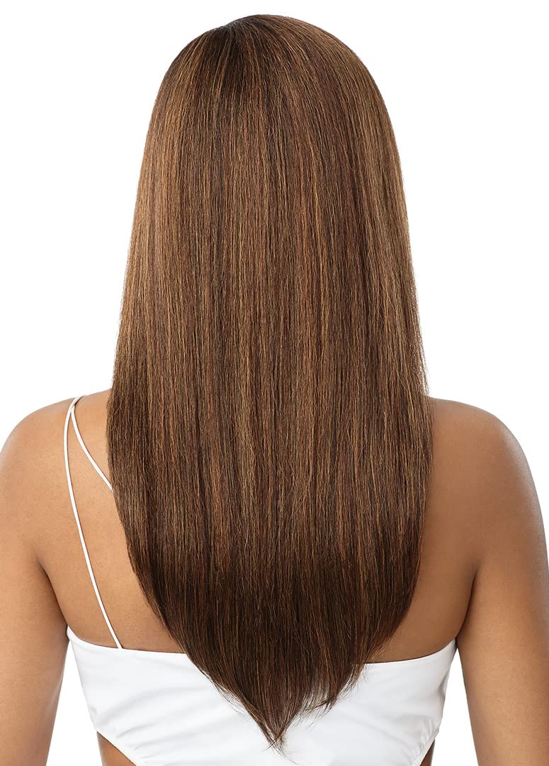 Amazon.com : Outre Lace Front Wig Natural Yaki 22 display picture 3
