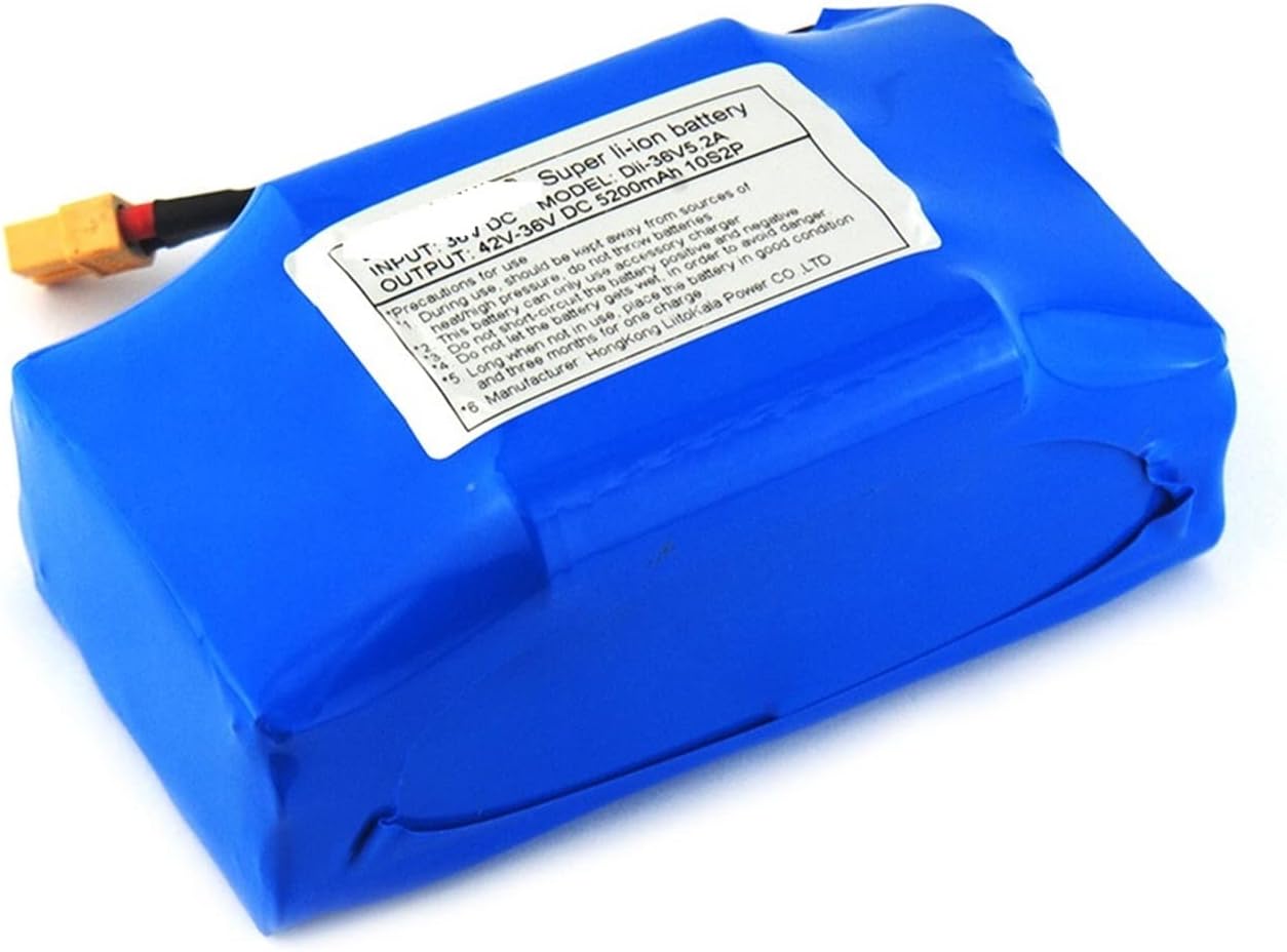 KDAWN Equilibrador de batería 36V 4.4AH 5.2AH Drenaje Alto Scooter eléctrico de 2 Ruedas Batería de Litio Auto Equilibrio for el Equilibrio Auto-Equilibrio 6.5