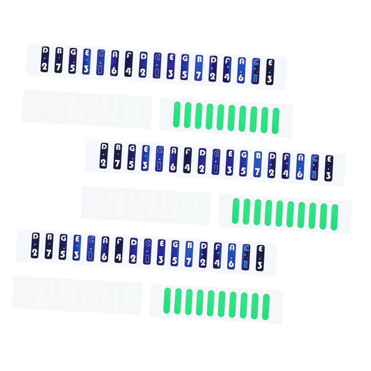 GOOHOCHY 1 Set Scale Stickers for Thumb Piano Music Stickers Piano Key Labels Numbers