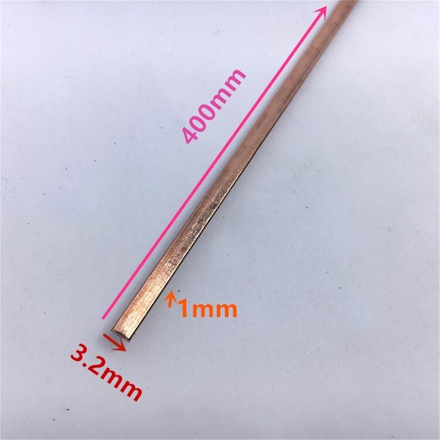 50PCS 3.2x1x400MM Copper Brazing Rods for Copper Based Gas Braze Welding Repairing for Metal Craft