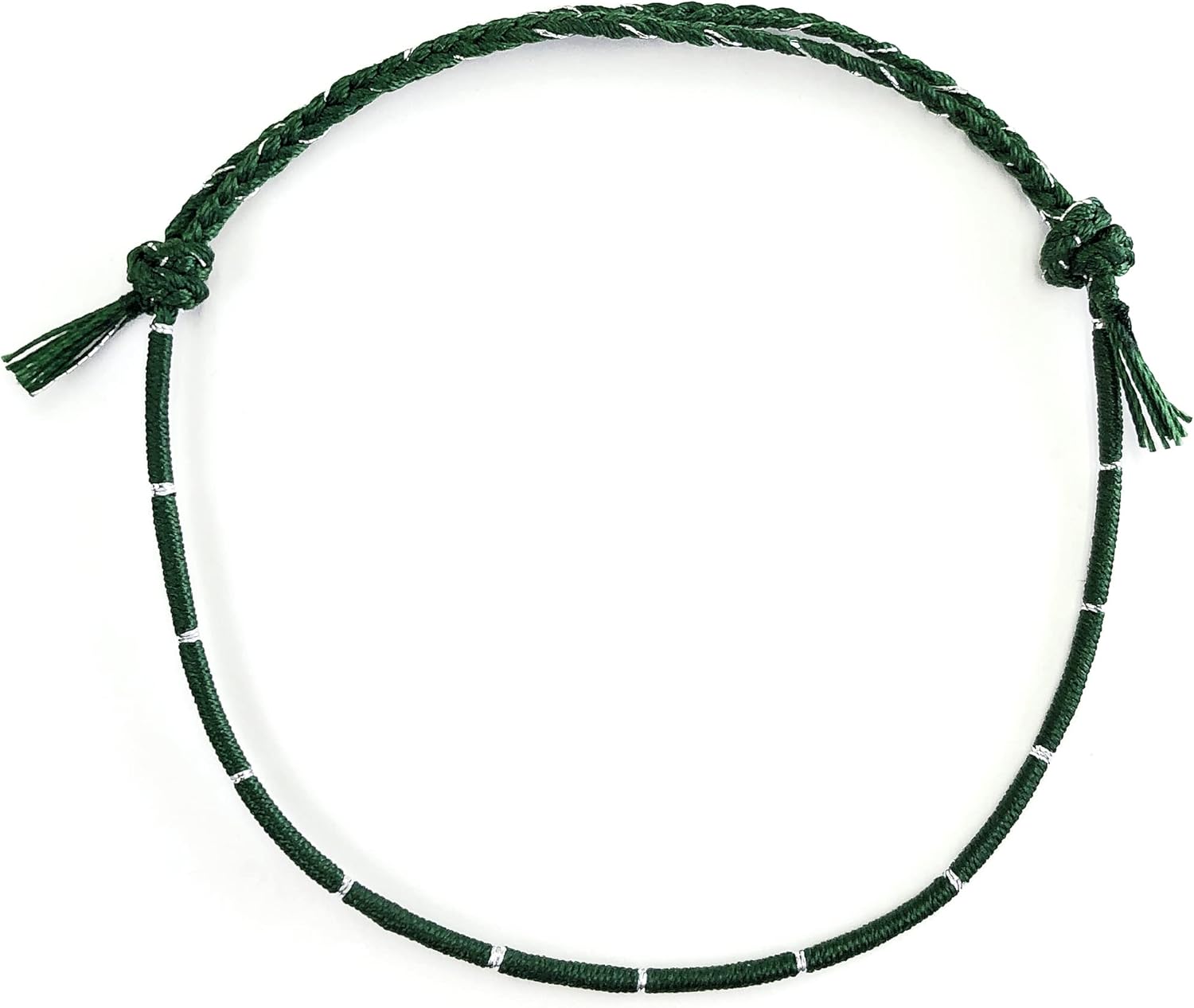 Green Red Special Wish Thread Bracelet Gift for Mom Girlfriend Boyfriend BF Couple Silver Dragon 11inches