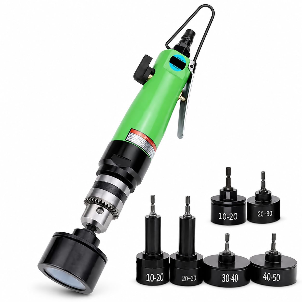 Tappatrice pneumatica portatile, 10-50 mm, 2500 giri/min, 6 teste
