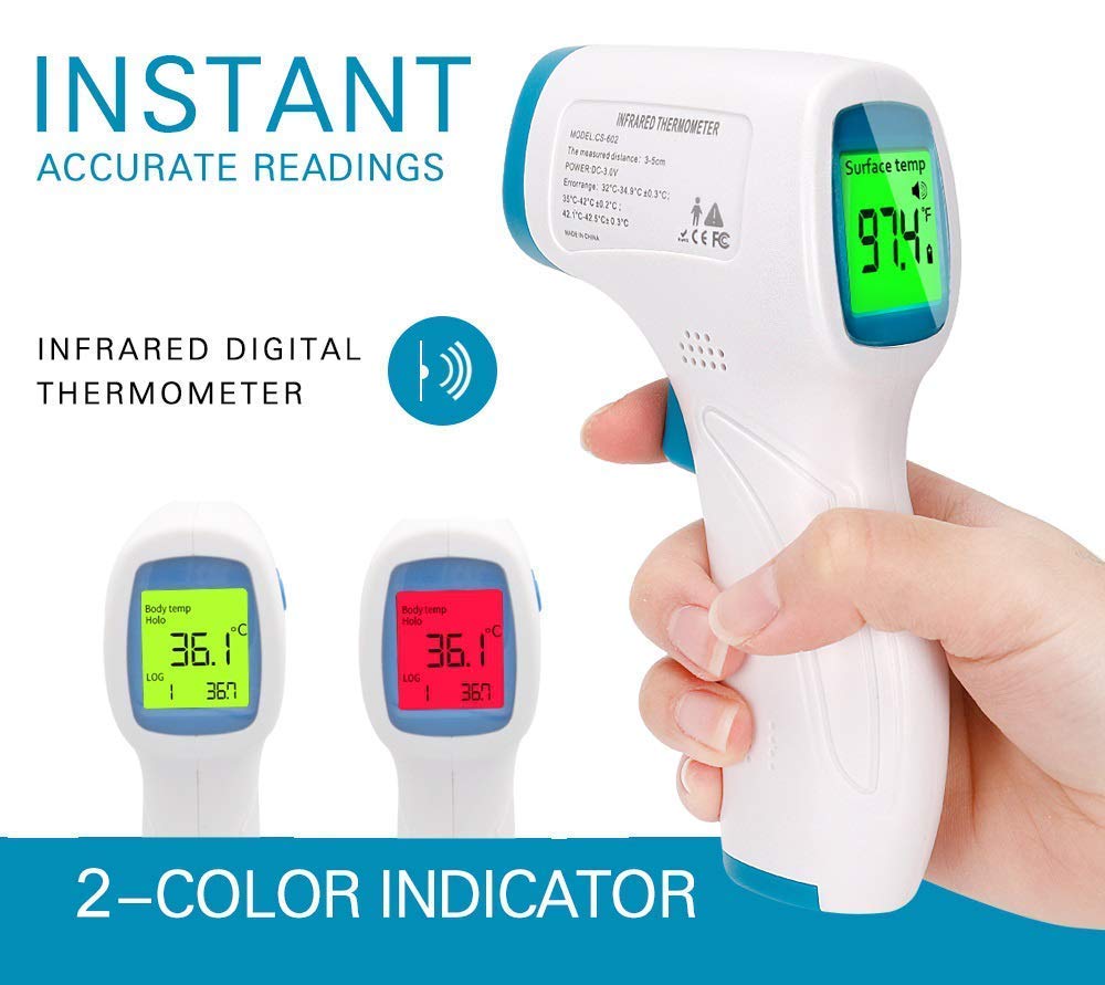 FR600 - Termometro per la fronte, per neonati e adulti, 32 °C-42 °C (89.6°F ~107.6°F)