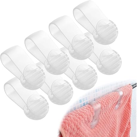 Clear Kitchen Towel Clips That Have A Secure Grip And Are Easy To Use