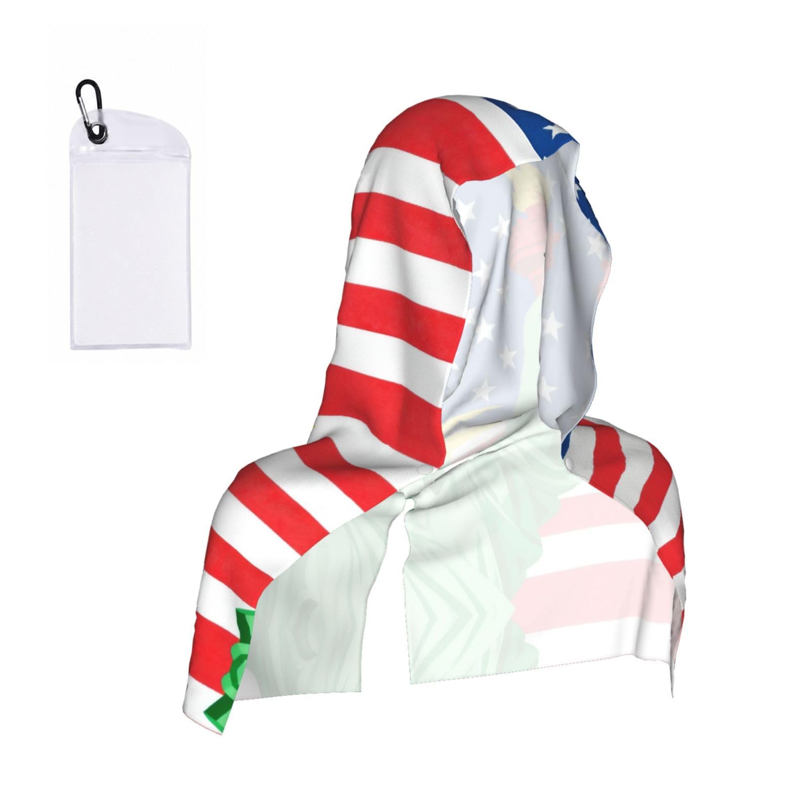 CNTDBU Statue Cooling Towel Hooded-Instant Chill Neck Cover for Sports, UV Cooling Rag for Running Gym