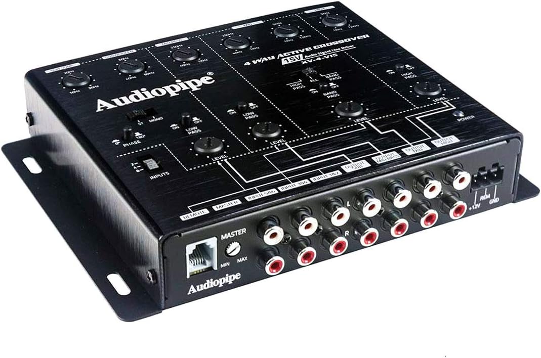AudiopipeXV4V15 15V Car Audio Signal Line Driver 4-Way Active Crossover