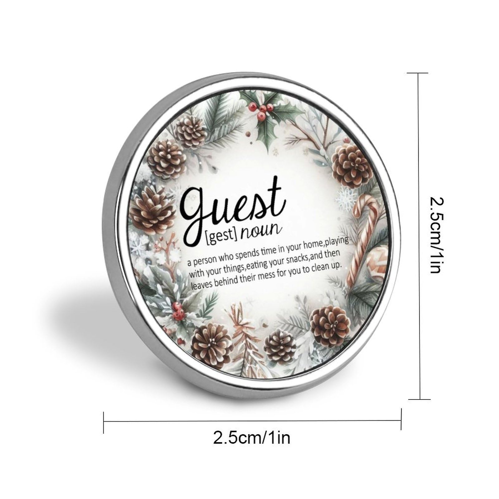 Anstecknadeln mit Weihnachtsmotiven, inspirierende Zitate, Anstecknadeln für Rucksäcke, Wörterbuch, Kunstwerk, Knopfnadeln, einzigartige Sprüche, Pins für Jacken, Kleidung, Männer und