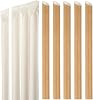 Disposable Boba Straws Bubble Tea Straw Paper Smoothie Jumbo Milkshake Drinking Straws Extra Wide 0.5" 12mm Large for Shakes Tapioca Pearls Party Supplies Angled Tips Individually Wrapped 50PCS