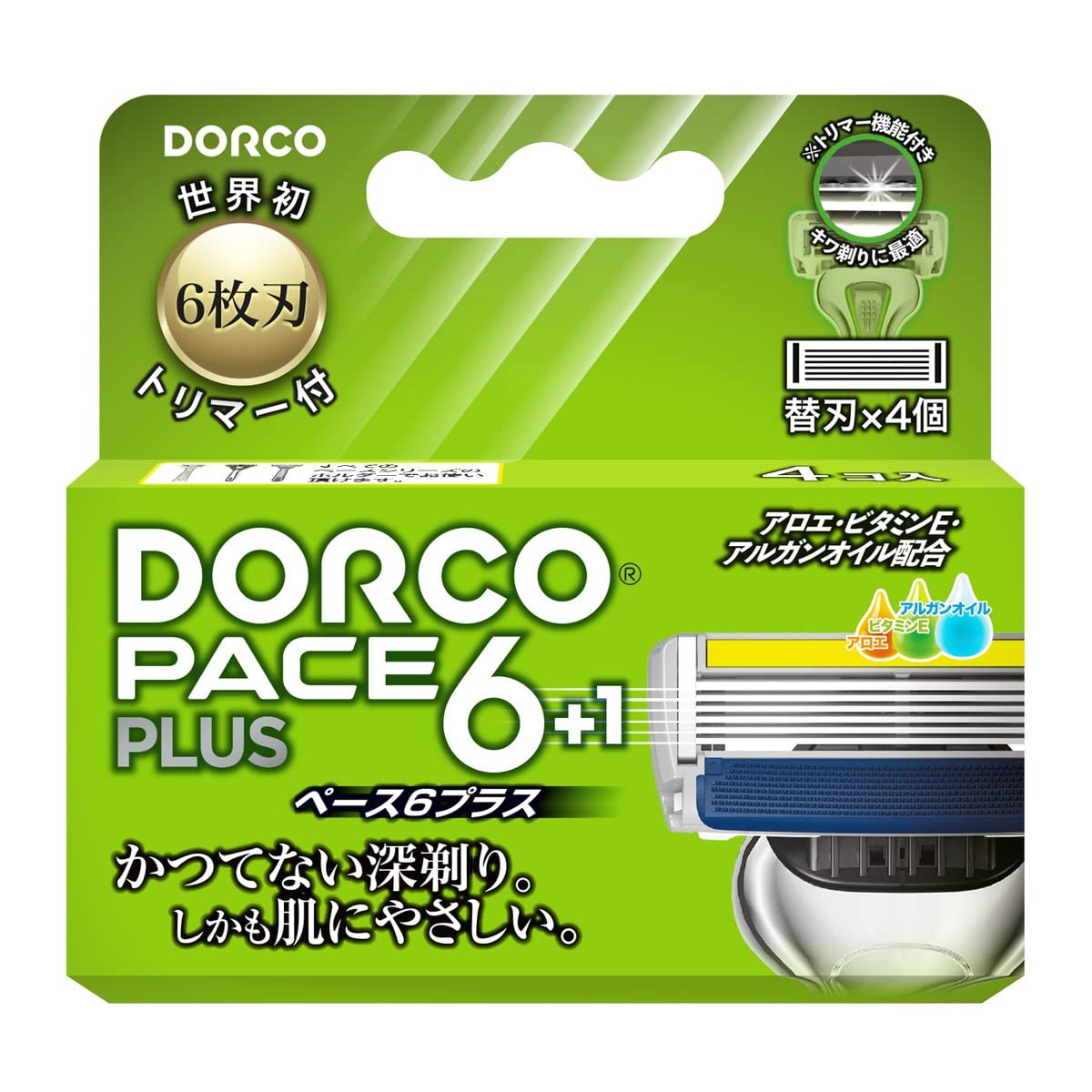 Amazon.co.jp: DORCO ドルコ PACE6Plus 男性用替刃式 カミソリ6枚刃
