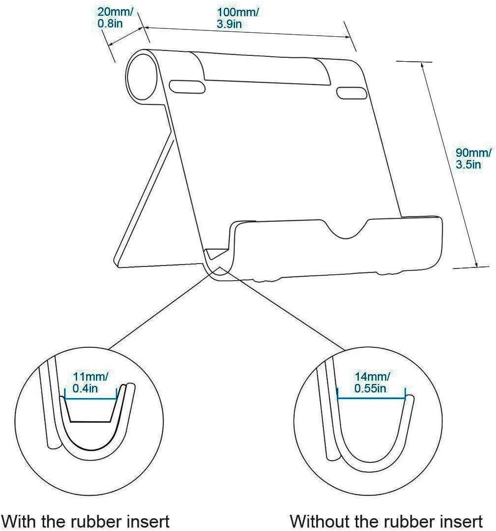 Aibocn Multi-Angle Stand Adjustable Cellphone Stand Portable Tablet Stand for Tablets Smartphones and E-Readers and More, Green