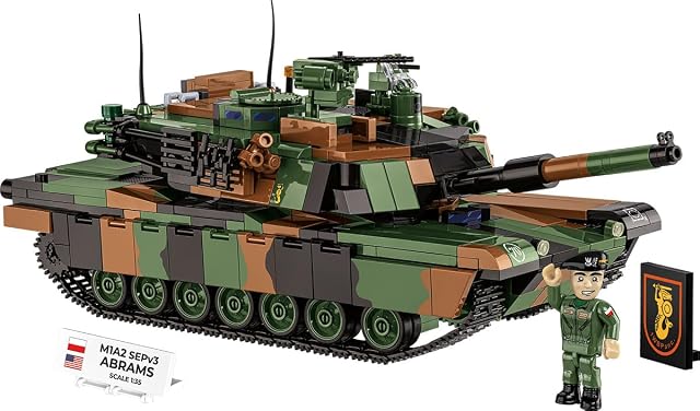COBI Armed Forces M1A2 Abrams (PL), Escala 1:35, 1065 Piezas