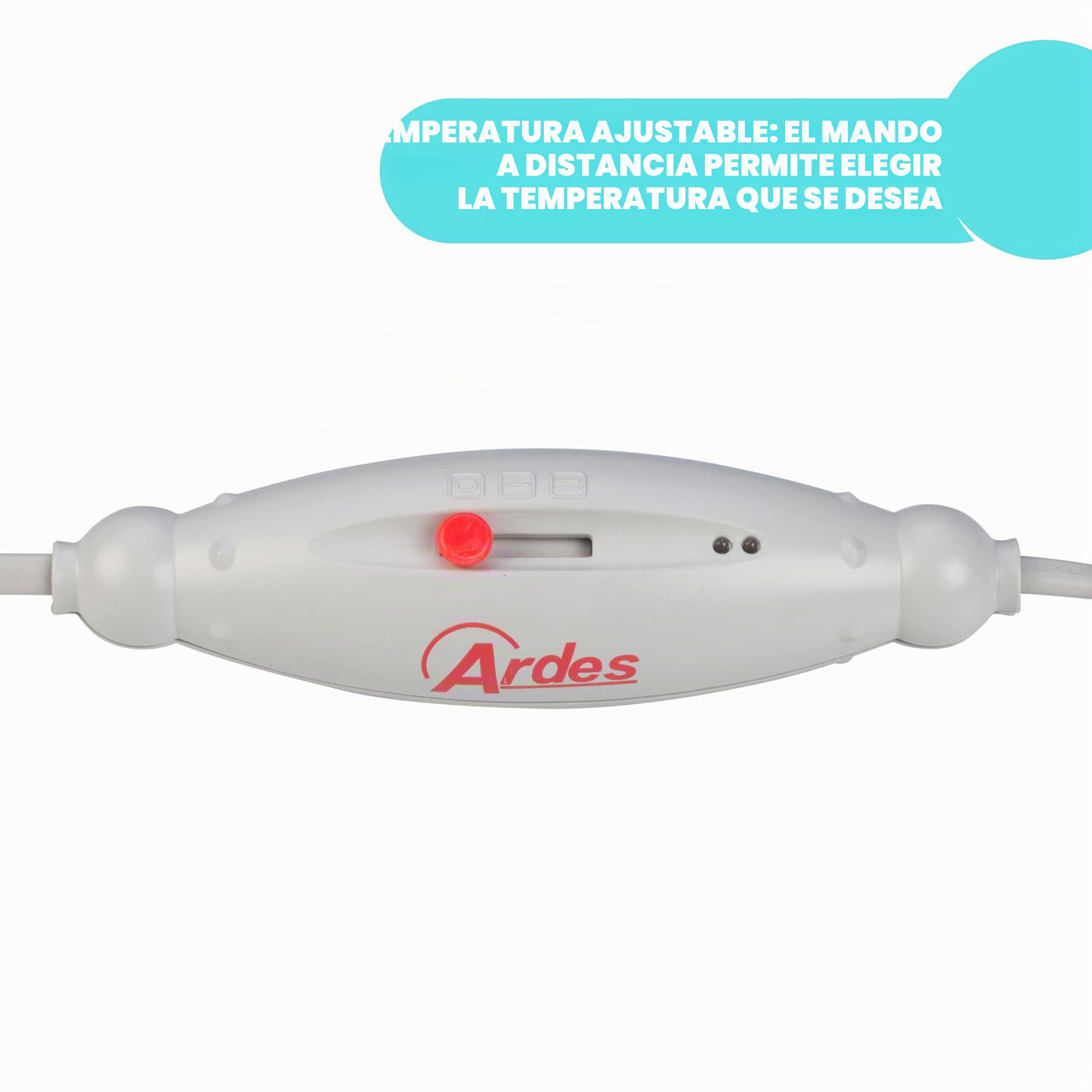Ardes AR4F11 Manta eléctrica Ropa de cama individual MORFEET 100% Pura lana caliente Pies 160 x 80 cm