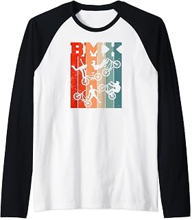 BMX Bike Freestyle Bicycles cycling biking race BMX Raglan Baseball Tee