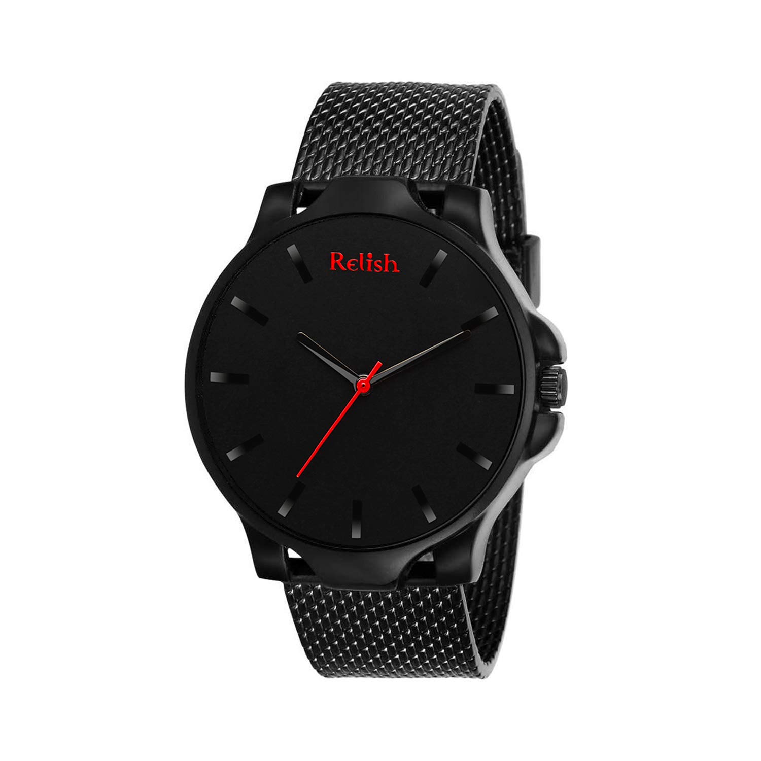 Relish Black Analog Display Wrist Watch for Mens & Boys (B083CVHRQR) Amazon Price History, Amazon Price Tracker