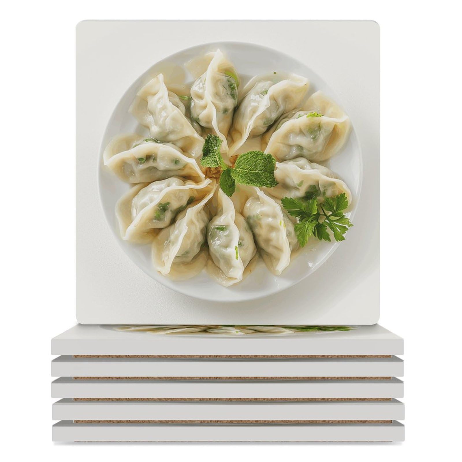 Dessous de verre de cuisine au motif raviolis pour sublimer vos apéritifs de bar