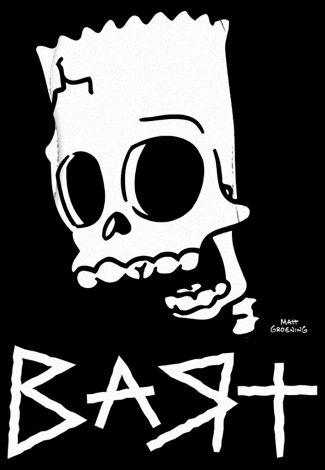 Fifth Sun Men's The Simpsons Skeleton Bart Pull Over Hoodie