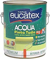 Tinta Epóxi Branco Base Água Para Piso Paredes Azulejo Madeira Metal 3,6 Litros