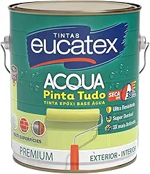 Tinta Epóxi Branco Base Água Para Piso Paredes Azulejo Madeira Metal 3,6 Litros