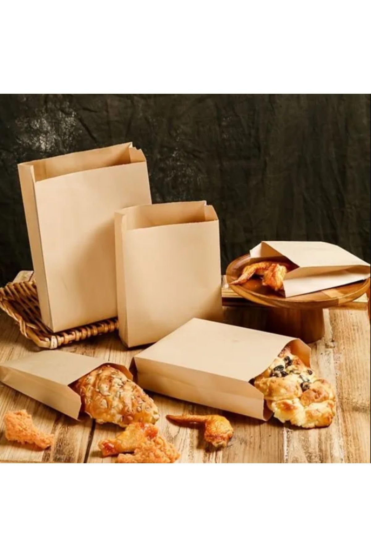 Gizpak 100 Adet 12X20Cm Ince Kese Kağıdı Hediyelik (M2/ 40-45Gr)
