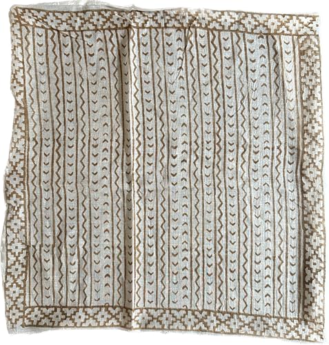 100% Cotton Bandanas, Bohemian Style Cotton Neck Scarf, Boho Soft Cotton Neck Scarf, Boho Soft Cotton Bandana, Cotton Neckerchief mud print organic cotton bandana3