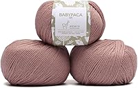 Vista 17 de Juego de 6 madejas de 100% lana de alpaca bebé (10.58 oz) de peso DK, fabricadas en Perú, celestial suave y perfecto para tejer y hacer ganchillo