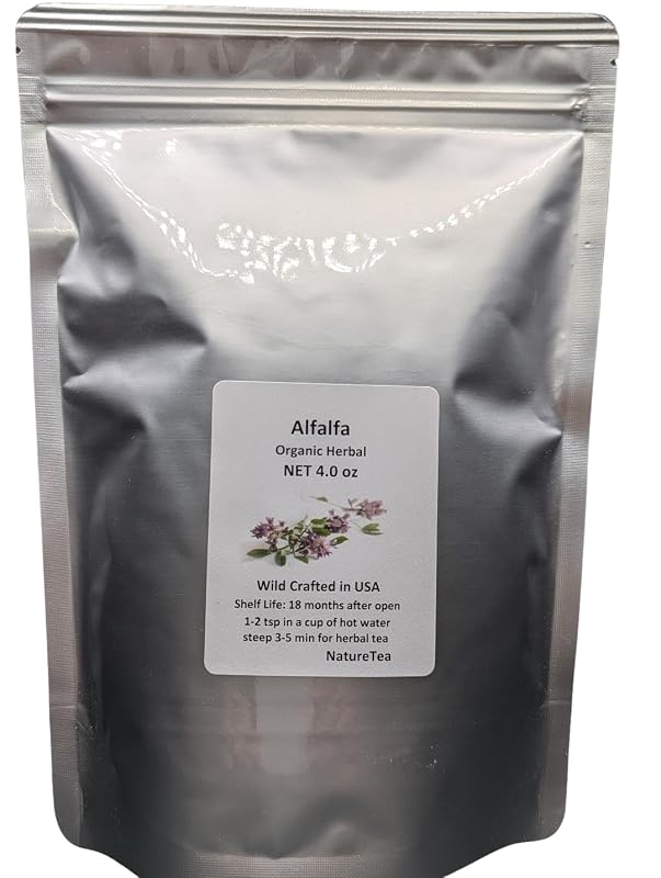 Nature Tea — Suplemento fitoterápico de alfafa (Medicago sativa) em folhas soltas, 100%, 28 g