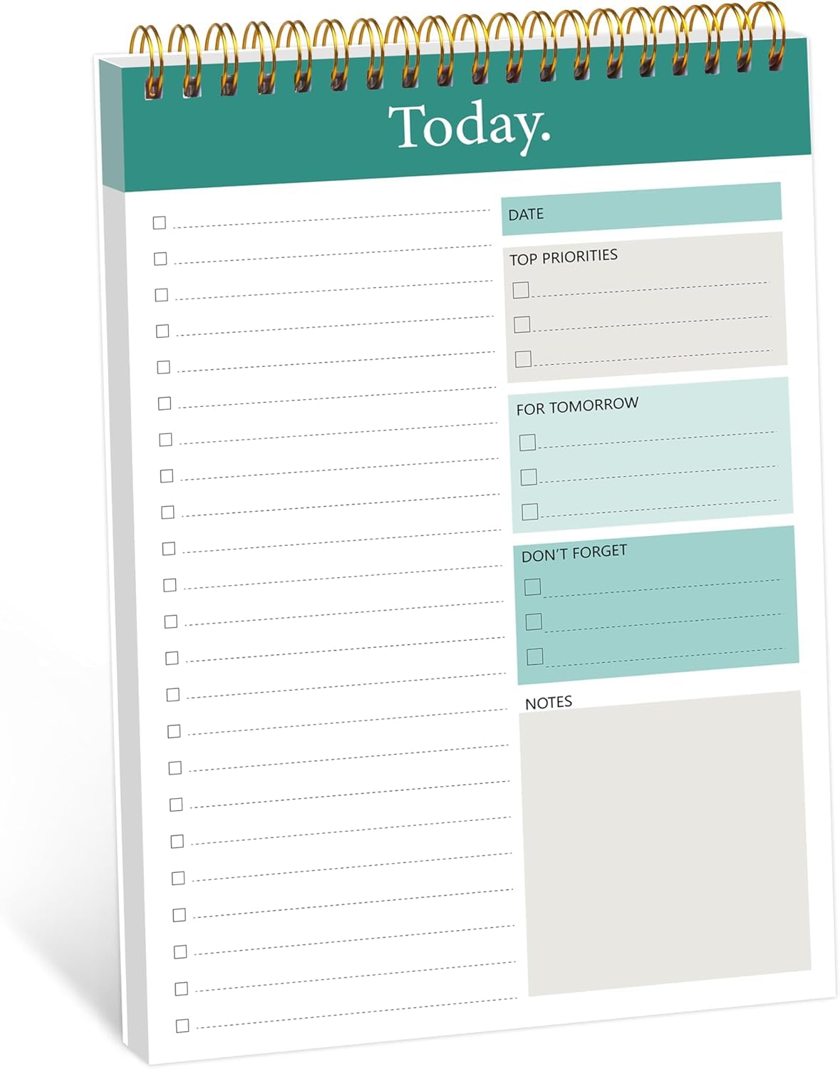 To Do List Notepad, Daily Planner Notepad Undated 52 Sheets Tear Off