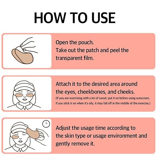 Miniatura 6 de BLOCK&CARE - Parches de golf para protección solar, protección UV, parches faciales para actividades al aire libre, 5 pares de parches de gel con