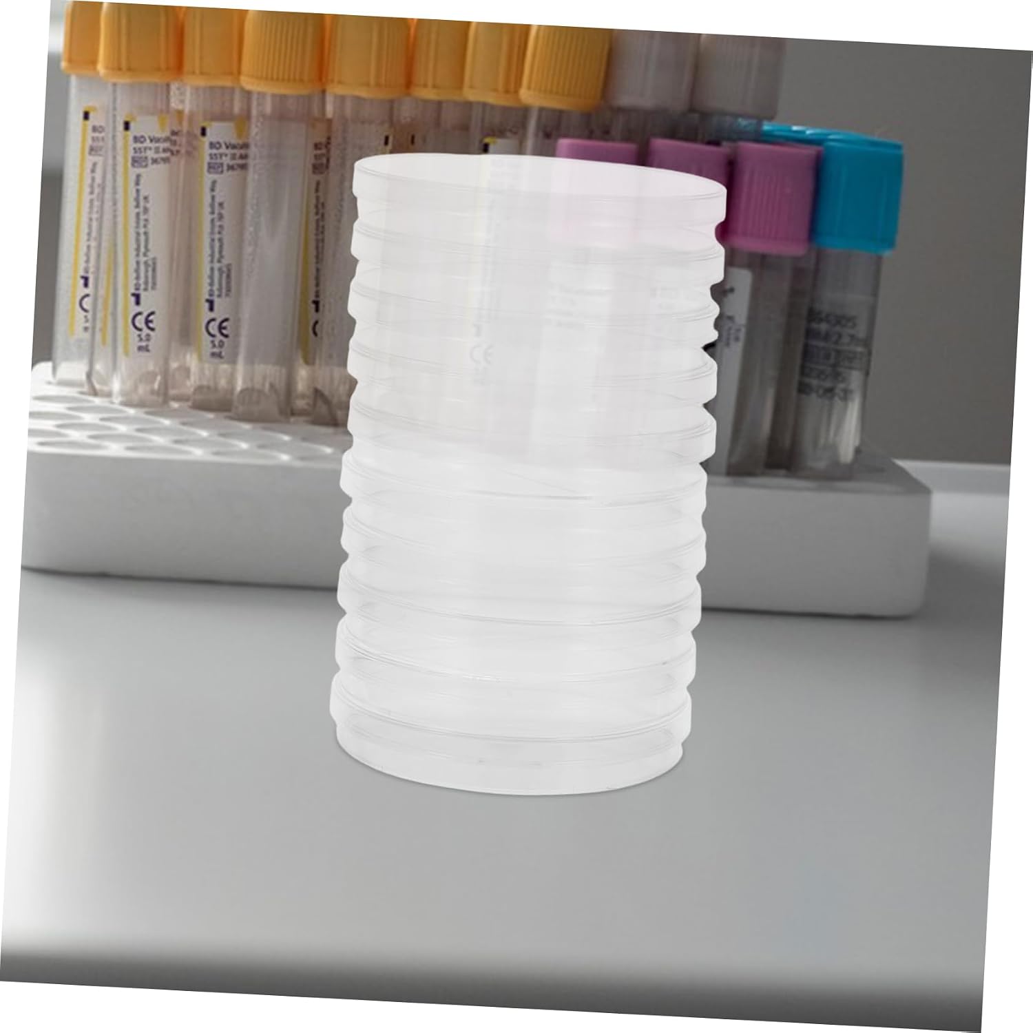 PRETYZOOM Plastic Petri Dishes Pipettes Sterile Lab Dishes for School Classroom Experiment