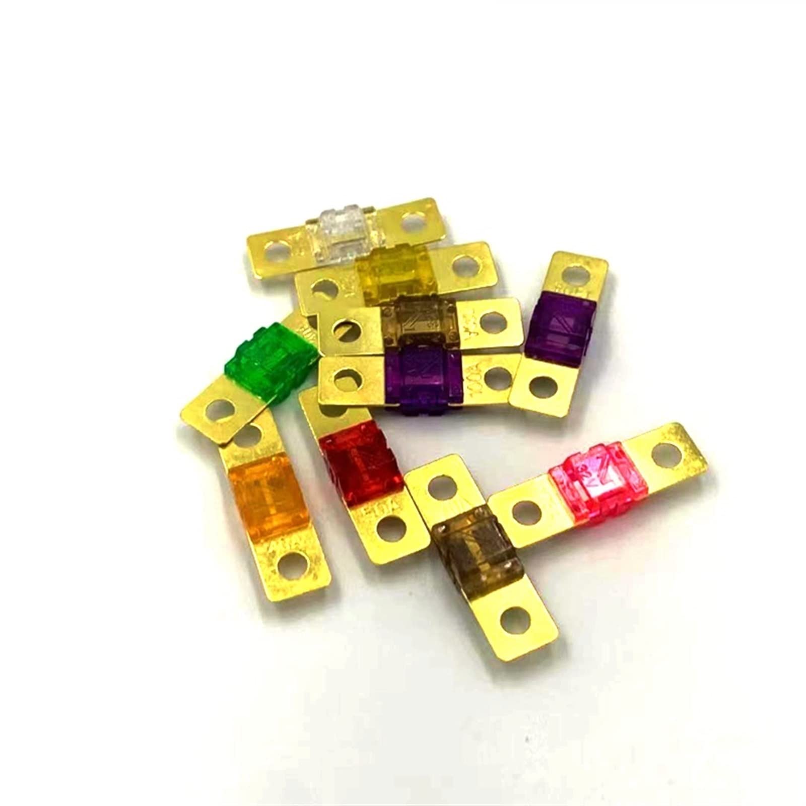 5 pz ANS Fusibile 20A 30A 40A 50A 60A 70A 80A 100A 125A 150A 175A ANL Placcato Oro Stud Auto fusibili Mini Car Stereo Audio AFS Fusibile RQLVZHGK (Color : One Size, Size : 200A)
