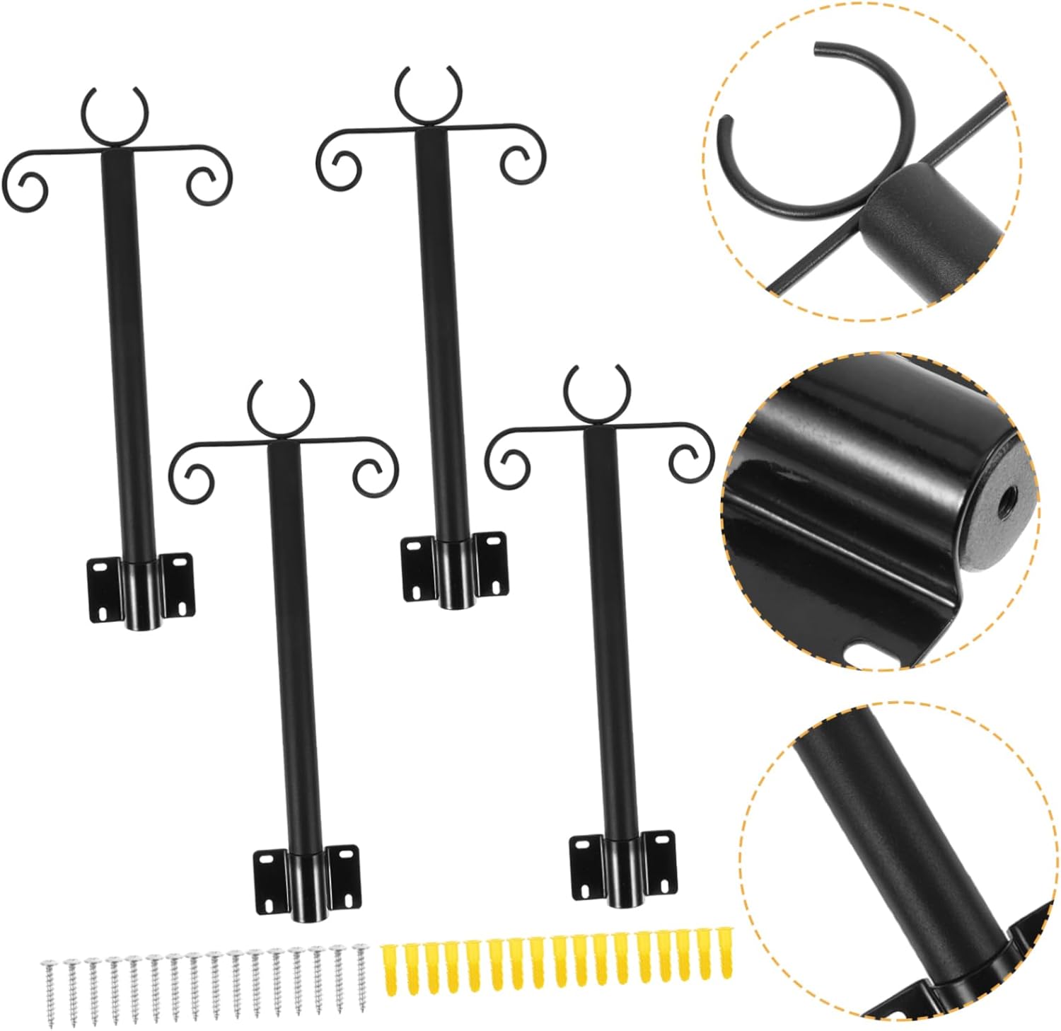 1Set String Light Poles for Outdoor Use Durable Hanging Support Rods for Bird Feeders and String Lights Easy Installation for Patios and Yards