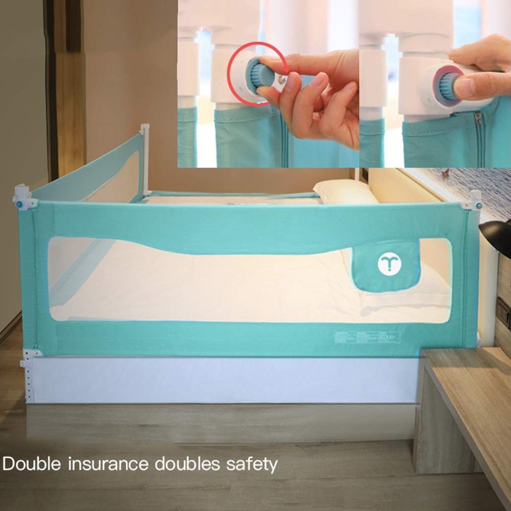 Sponde di Sicurezza per Letto Sponde di Sicurezza per Letto Extra Lunghe per Convertibili, 4 Colori (1 Confezione) (Colore: A, Dimensioni: 2 m)