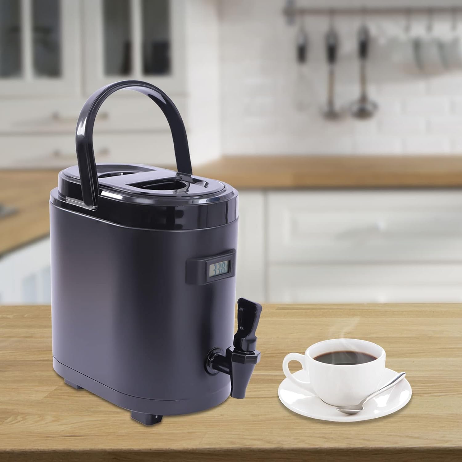 Gdrasuya10 Insulated Beverage Dispenser, Stainless Steel 1