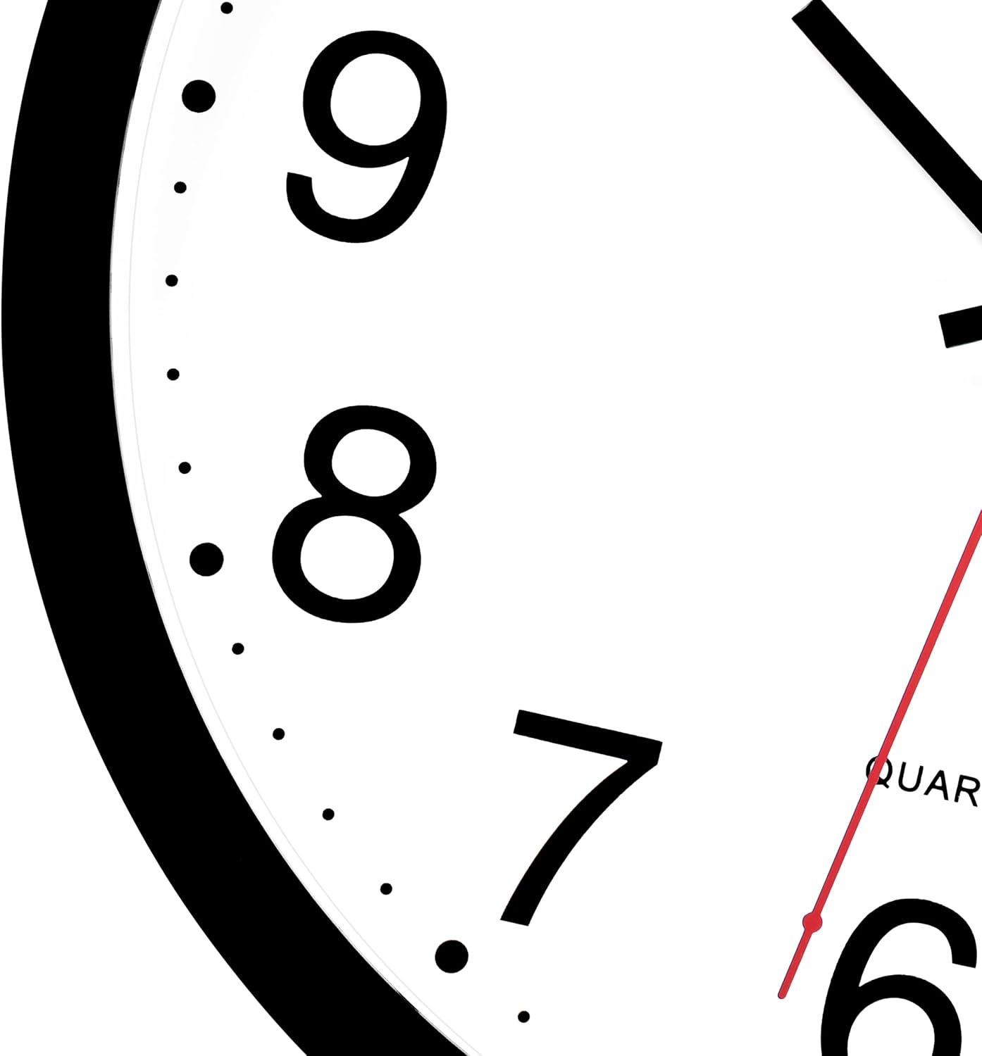 Foxtop 14 Inch Wall Clock Modern Silent Non-Ticking Quartz Battery Operated Round Analog Classic Black Wall Clock for Classroom School Office Living Room Bedroom Home
