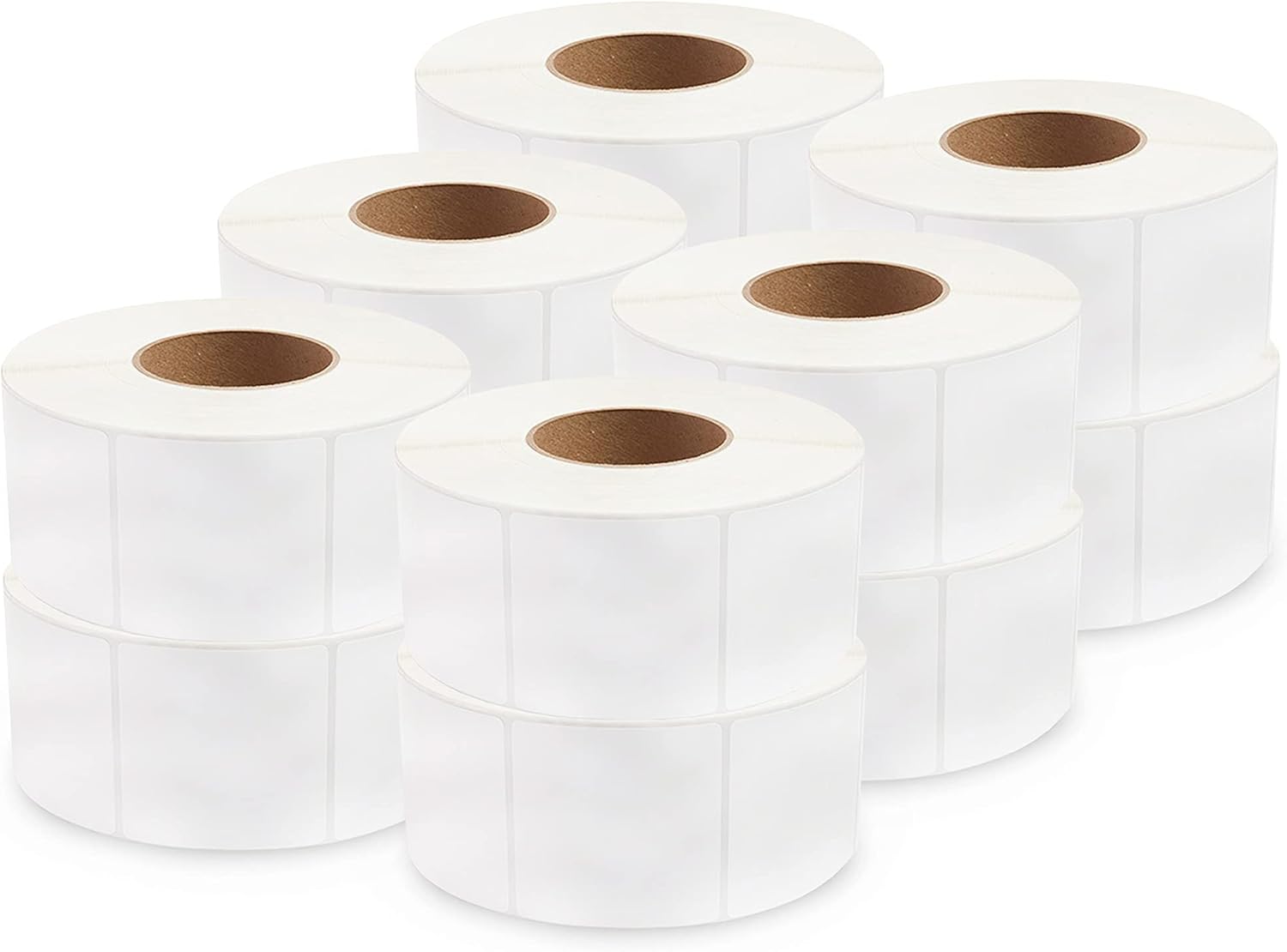 enKo [12 Rolls, 6000 Labels] 3 x 3 inches Direct Thermal Labels, FBA Stickers, FNSKU Labels Compatible for Zebra/Eltron