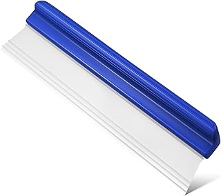 VALICLUD Limpiacristales para Coche con Mango Ergonómico Limpiador de Ventanas y Parabrisas Raspador de Agua Multifuncional para Limpieza Eficaz de Superficies Delicadas Color Azul Oscuro