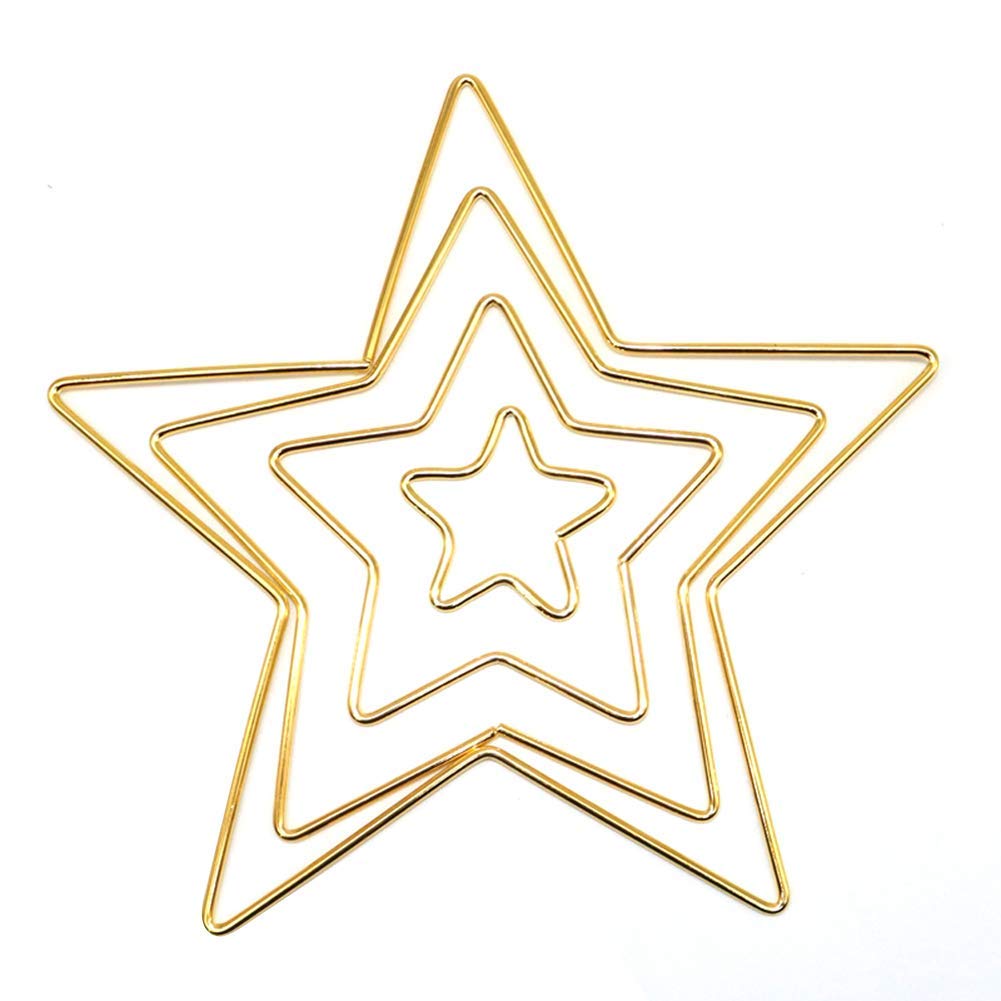 4-tlg. Metallring Set Für Traumfänger & DIY Deko - Goldfarben