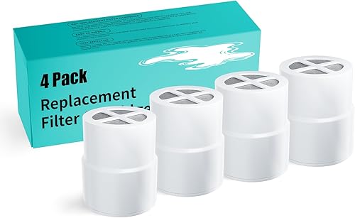 Cartucho de filtro de repuesto compatible con filtro de cabezal de ducha Jolie (4 piezas)