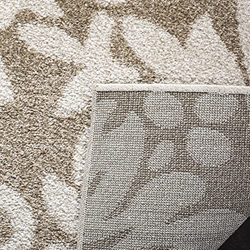 Tapete decorativo SAFAVIEH 91.4x152.4 cm floral beige trigo miniatura 4