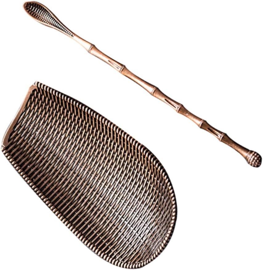 Ipetboom Alloy Tea Scoop and Needle Wand Set for Chinese Tea Ceremony and Spoon Accessories Easy to Clean