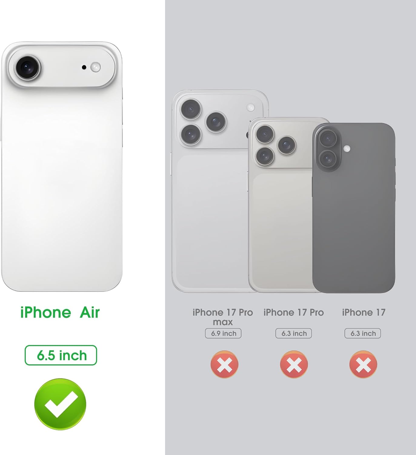 Arae Compatible with iPhone Air Case Wallet with Card Holder, Wristlet Strap Wallet Flip Cover for iPhone Air 6.5 inch Men/Women, RFID Blocking, Kickstand, Rose Gold - Image 2