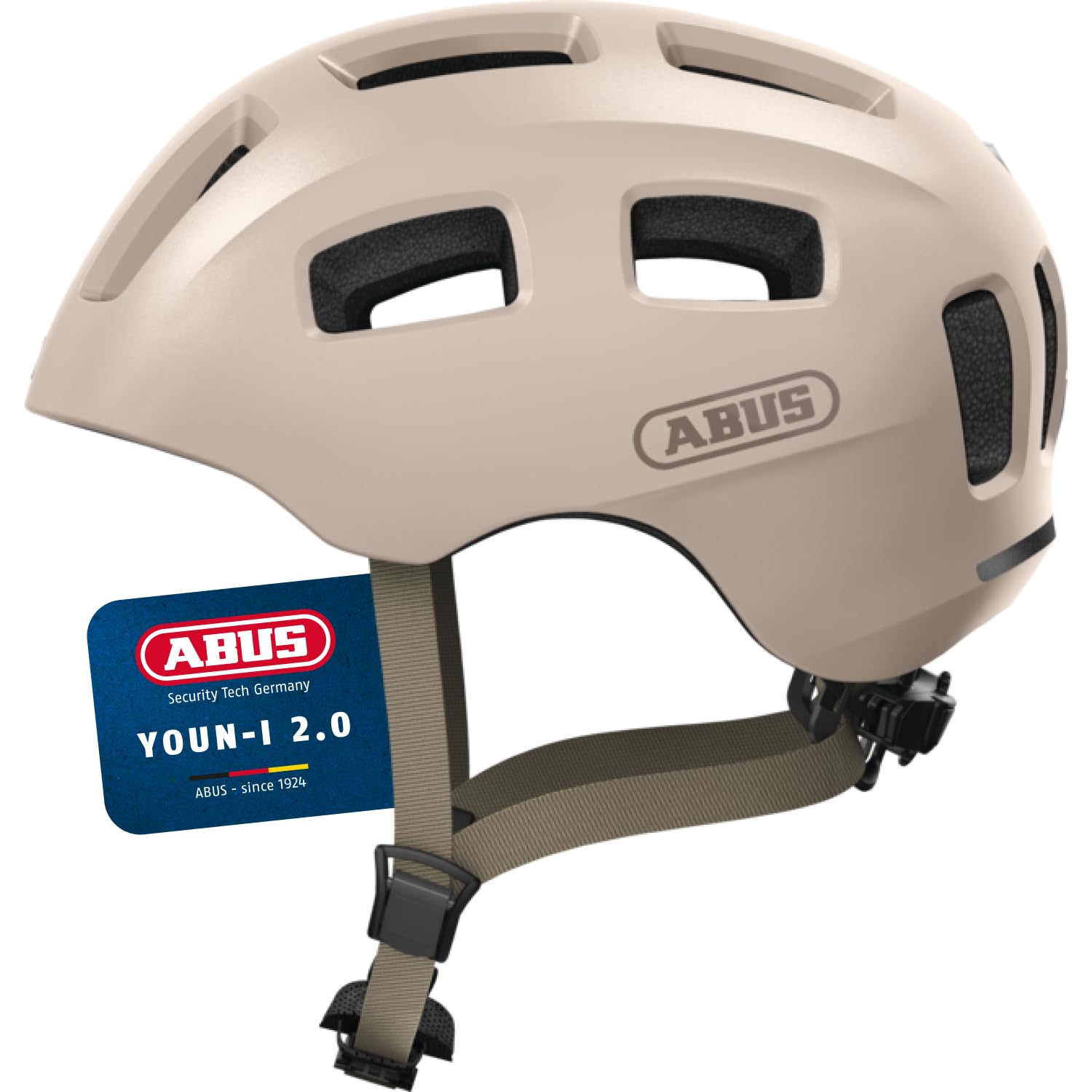 ABUS Youn-I 2.0 - Casco de Bicicleta con luz para niños, jóvenes y Adultos jóvenes