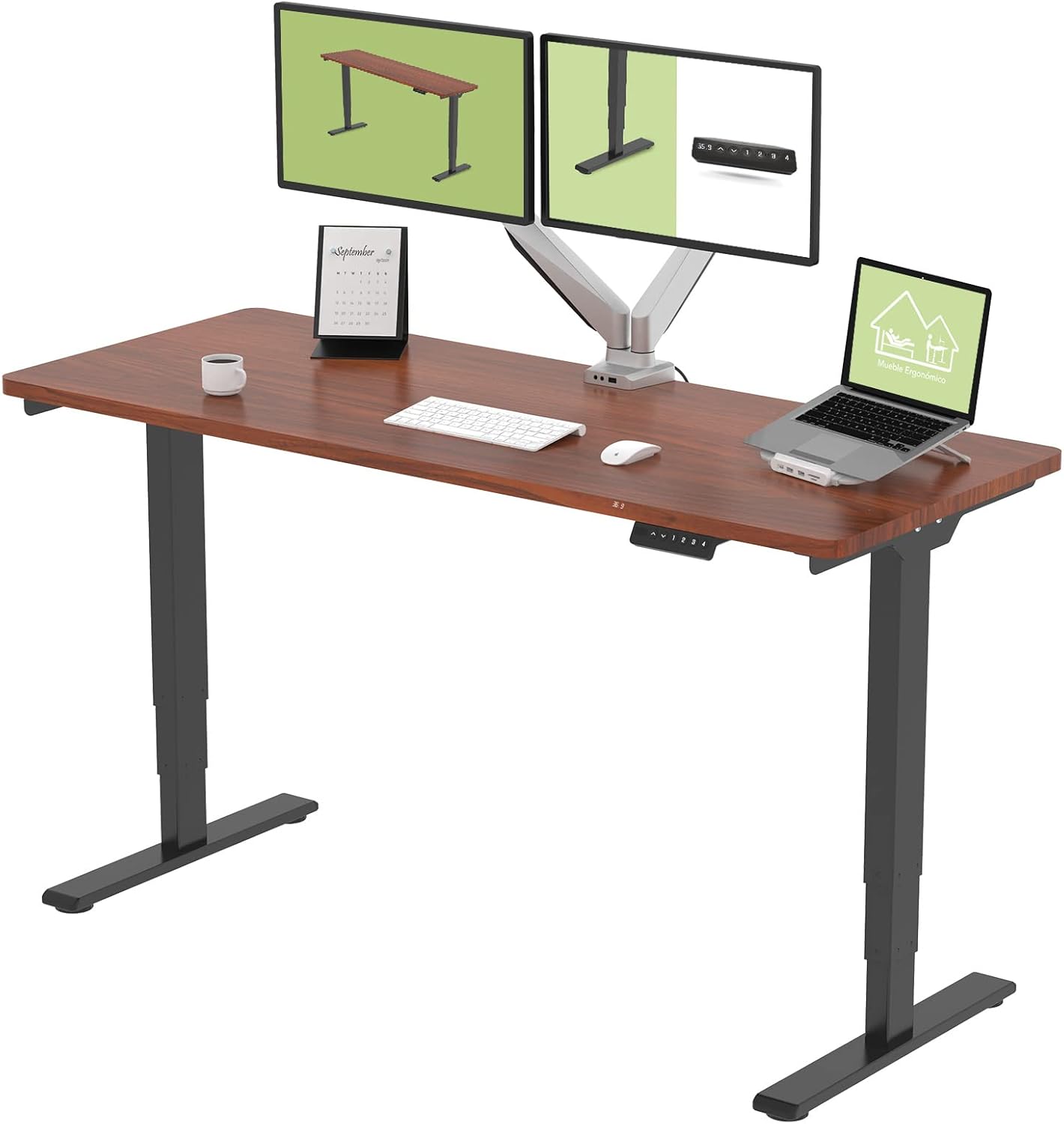 FLEXISPOT Standing Desk 3 Stages Dual Motor Electric Stand