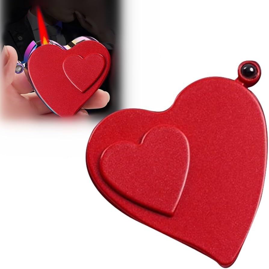 Amazon.co.jp: ハート型ライター、クールな電子ライター、防風